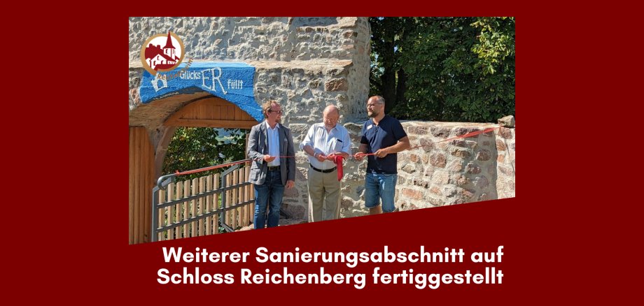 Bild v. l. n. r.: Prior der OJC Konstantin Mascher, 1. Beigeordneter der Gemeinde Reichelsheim Dr. Robert Müller, Architekt Simon Heymann